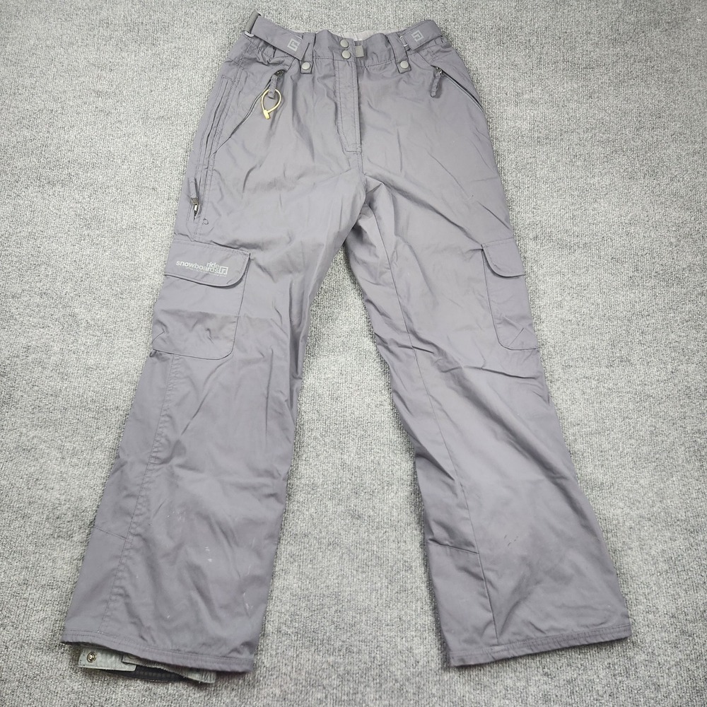 Ride Snowboards MTNdry Series Gray Cargo Snowboard Pants Mens Small RN86918